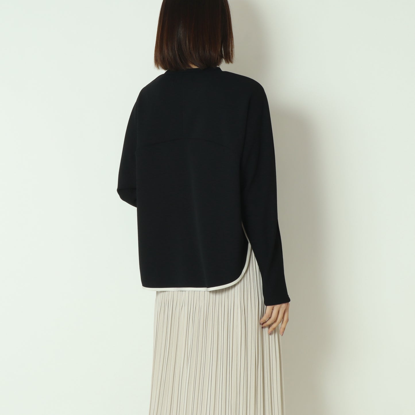 配色パイピング切り替えカットソー  551102