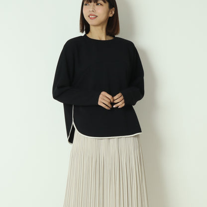 配色パイピング切り替えカットソー  551102