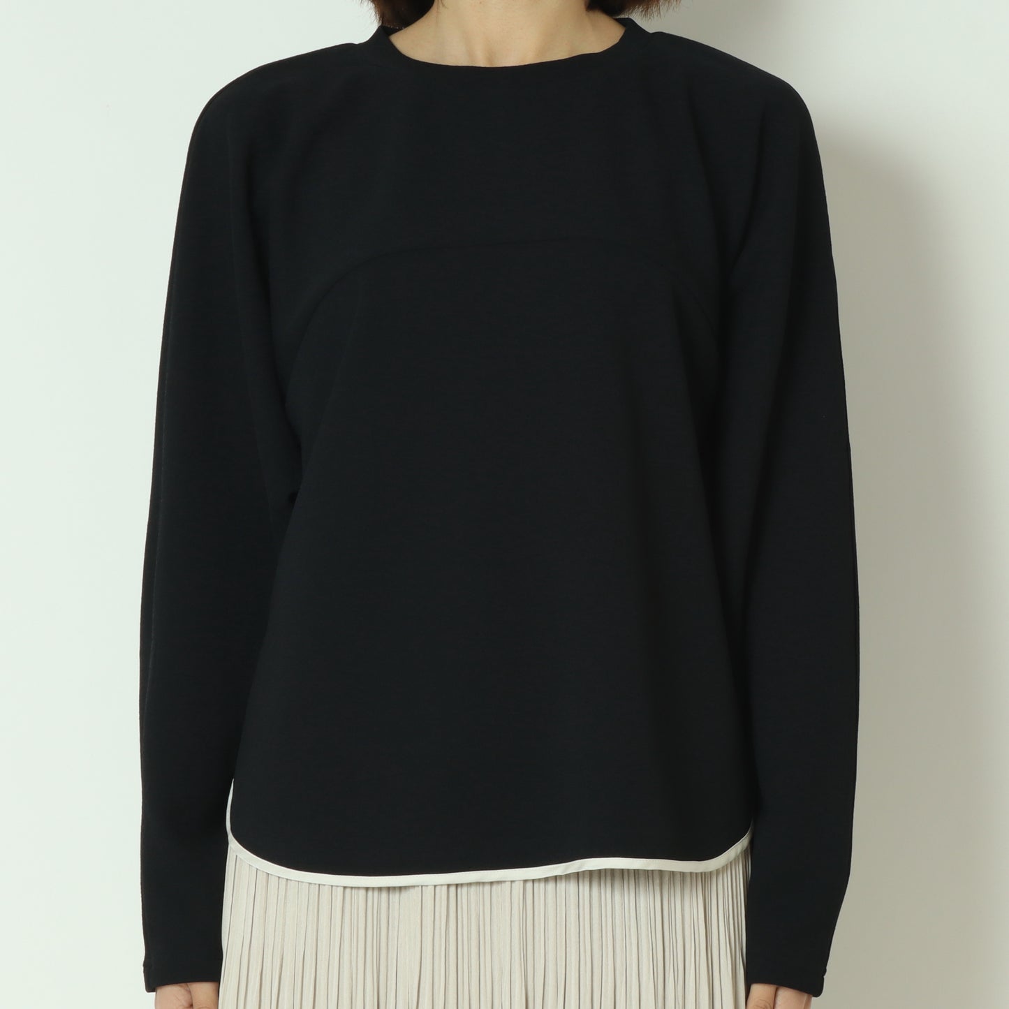 配色パイピング切り替えカットソー  551102