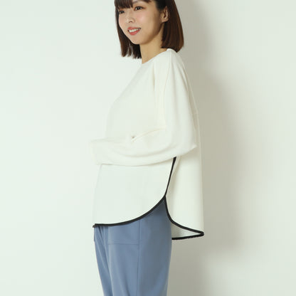 配色パイピング切り替えカットソー  551102