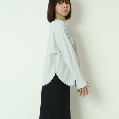 配色パイピング切り替えカットソー  551102