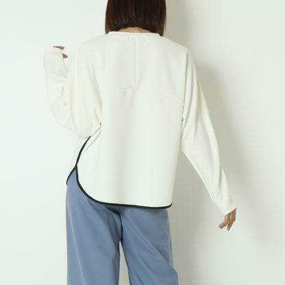 配色パイピング切り替えカットソー  551102