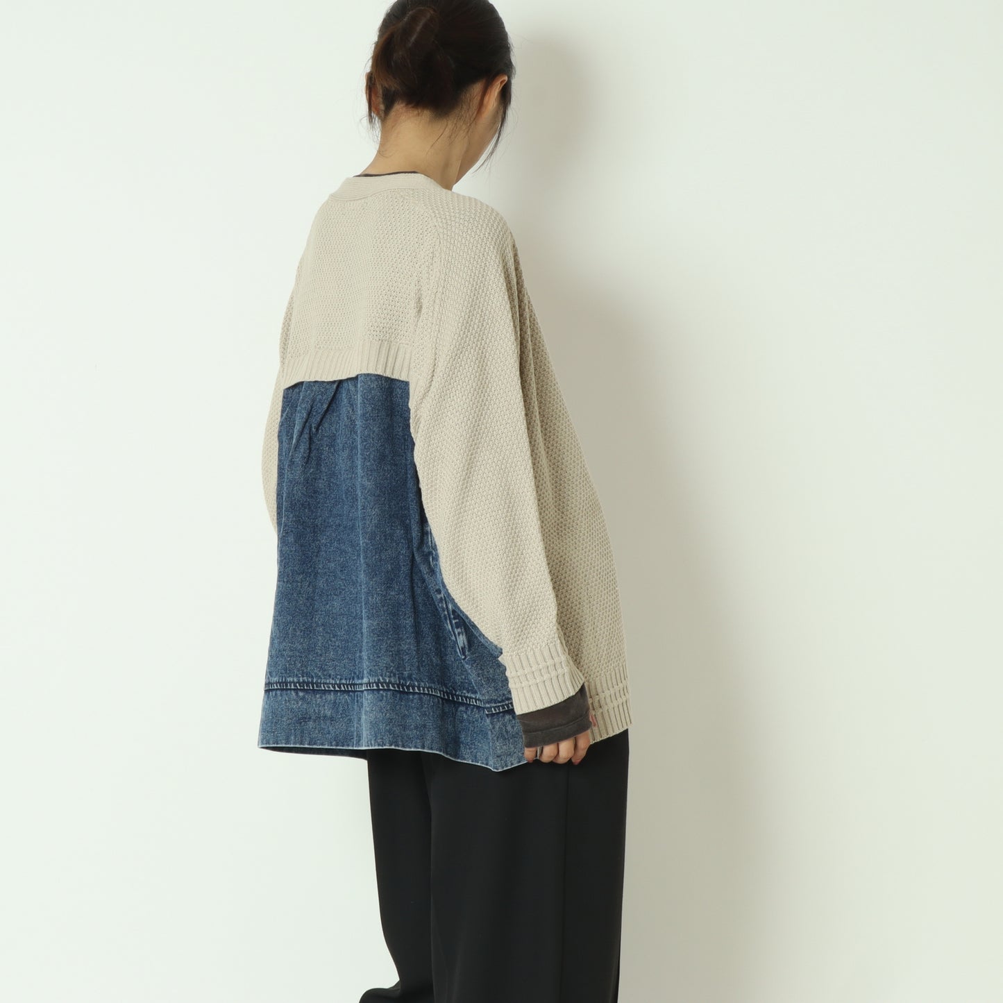 デニムコンビVZIPブルゾンカーデ 5534091