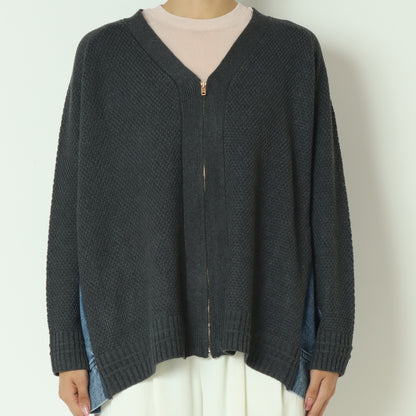 デニムコンビVZIPブルゾンカーデ 5534091