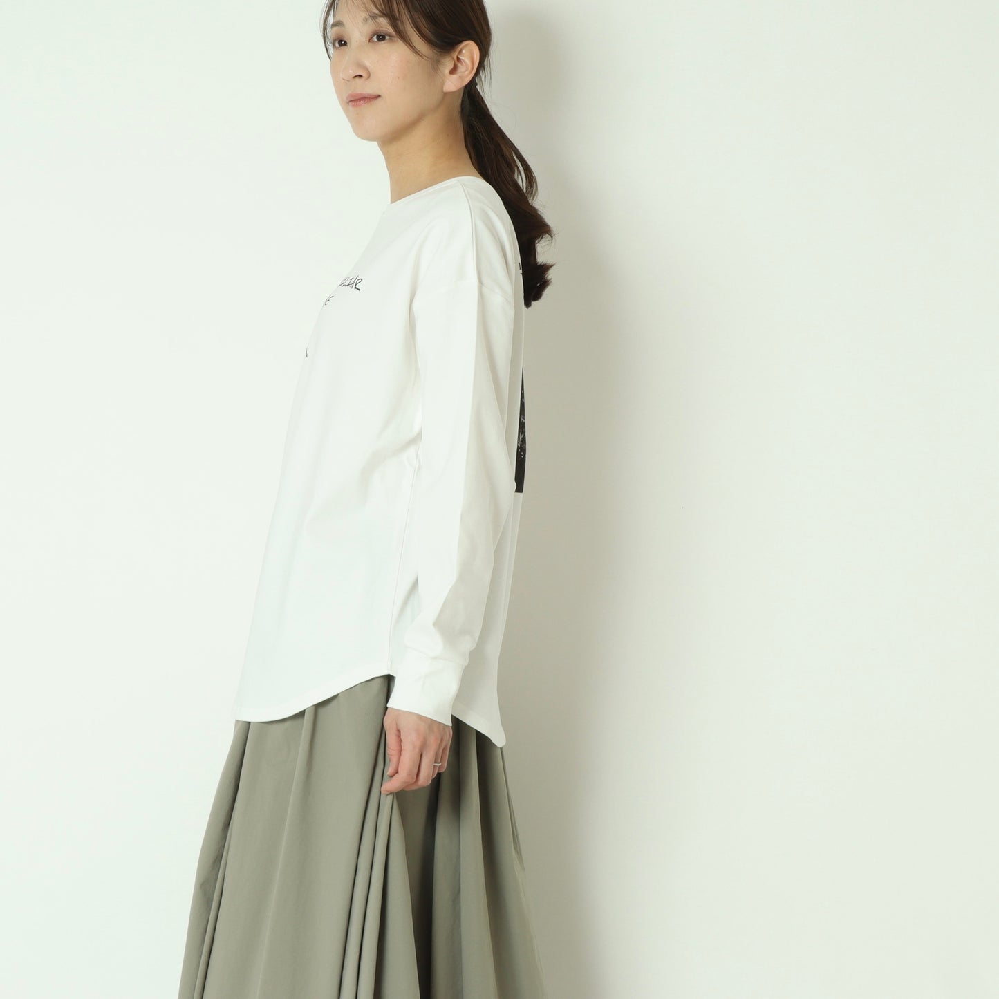 2way長袖プリントTシャツ　80256502