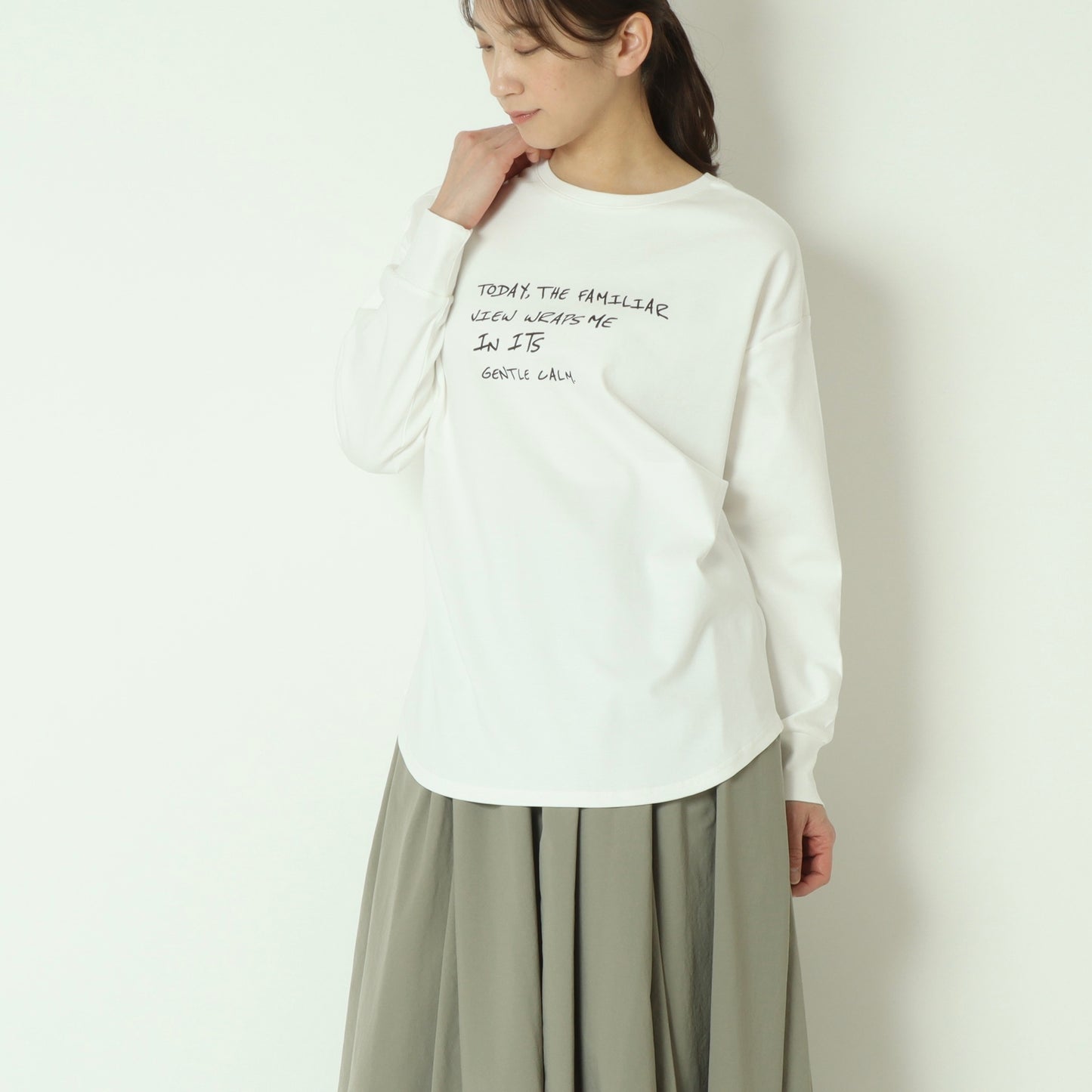 2way長袖プリントTシャツ　80256502