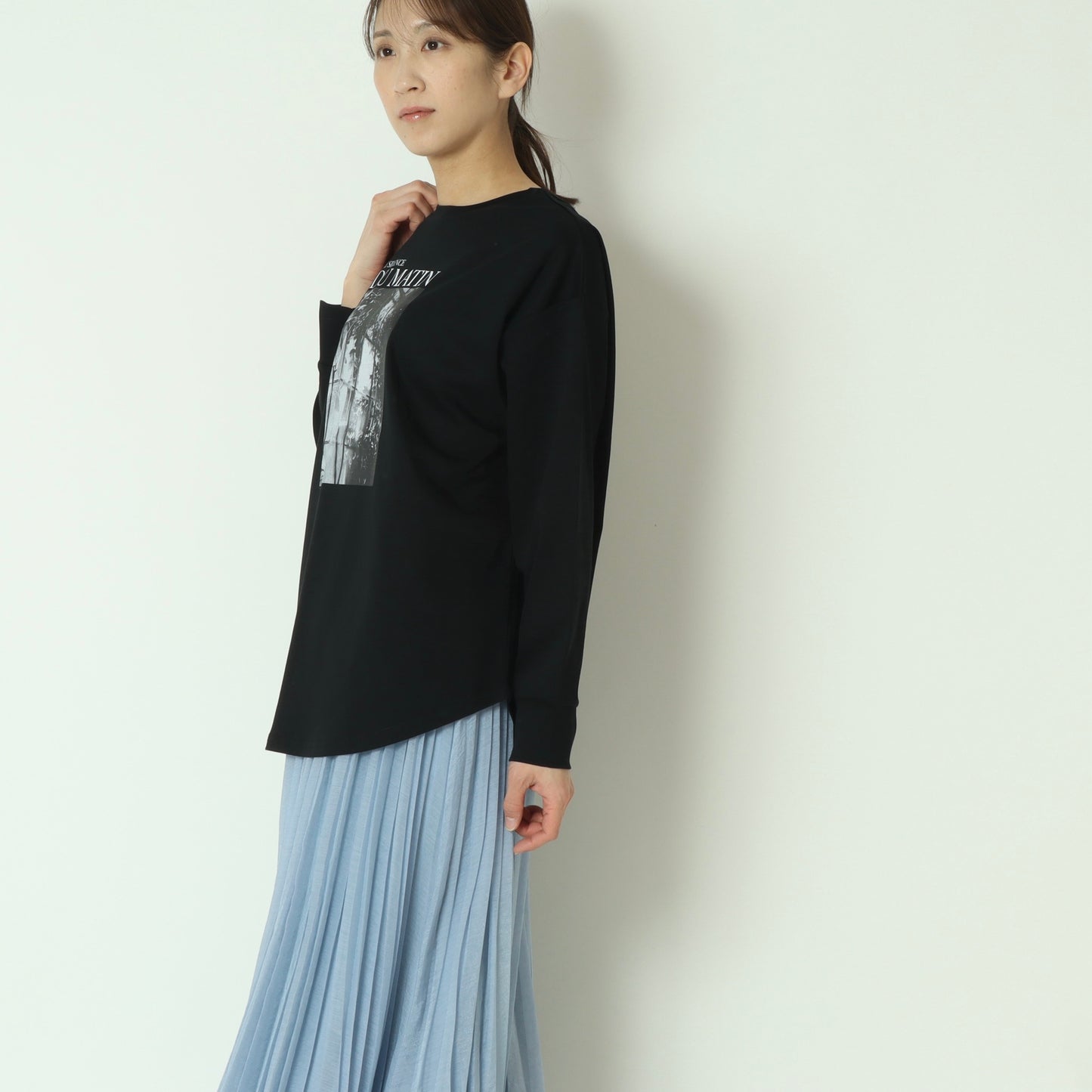 2way長袖プリントTシャツ　80256502