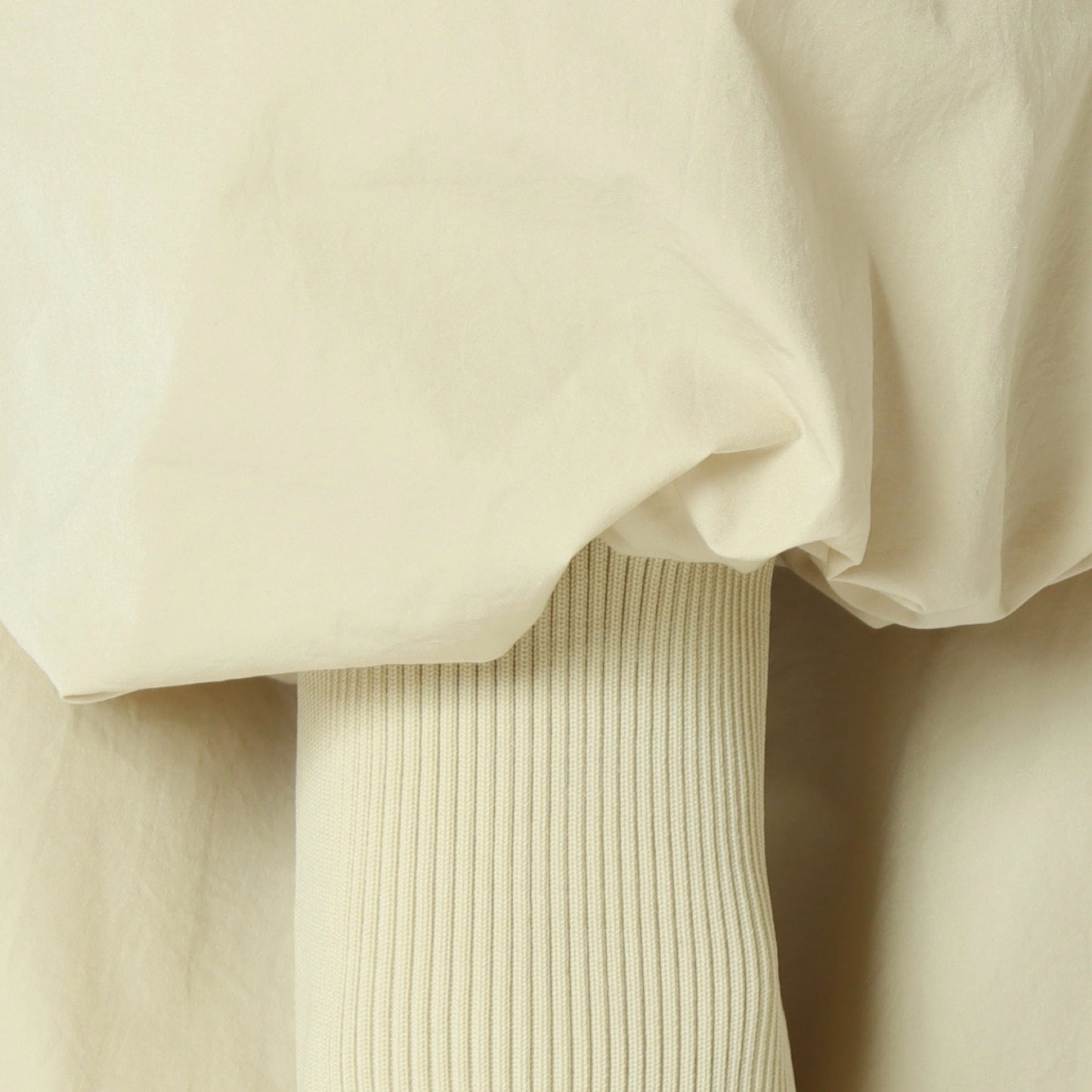 リブ袖ノーカラーコート 80267002