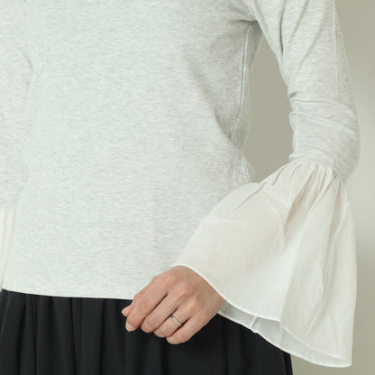 袖ギャザ一切替プルオーバー  80267007