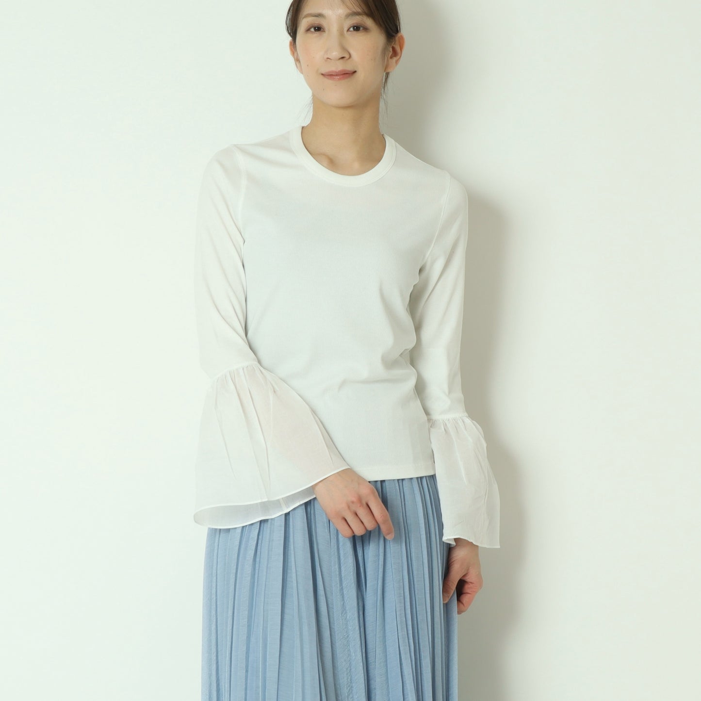 袖ギャザ一切替プルオーバー  80267007