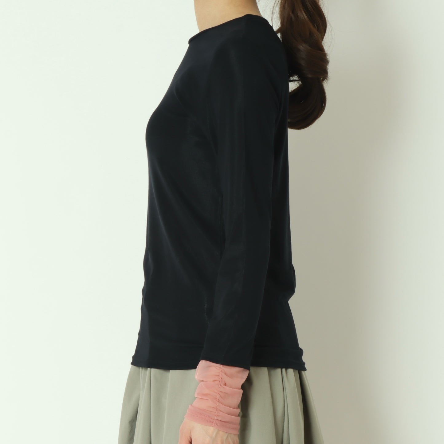 袖シャーリングプルオーバー   80267005