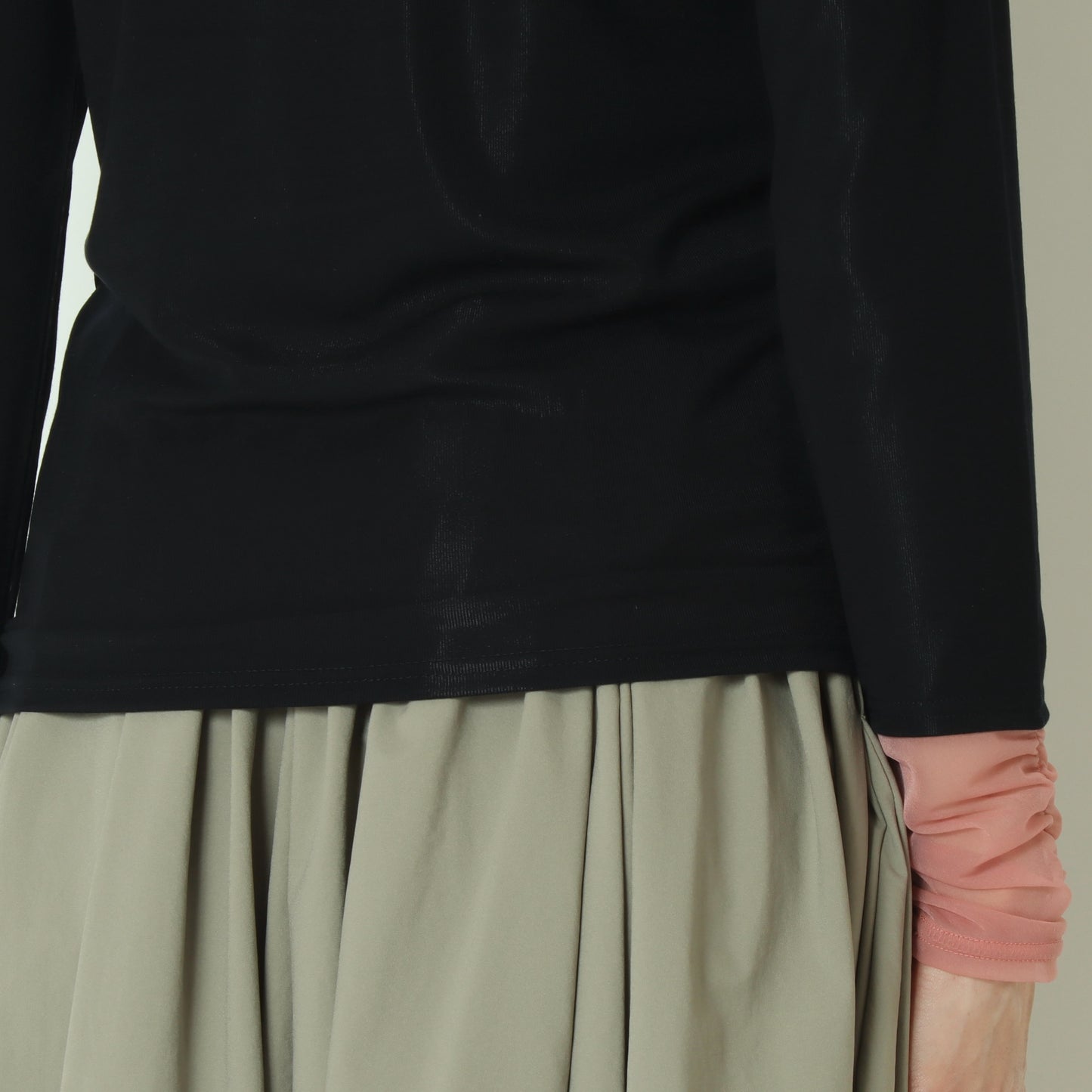 袖シャーリングプルオーバー   80267005