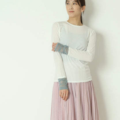 袖シャーリングプルオーバー   80267005