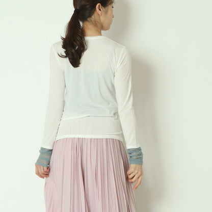 袖シャーリングプルオーバー   80267005