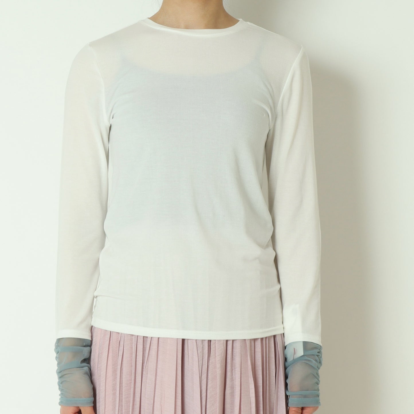 袖シャーリングプルオーバー   80267005