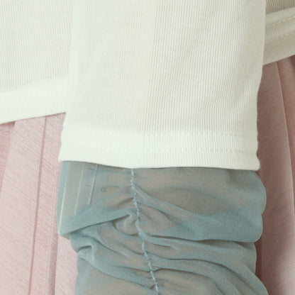 袖シャーリングプルオーバー   80267005