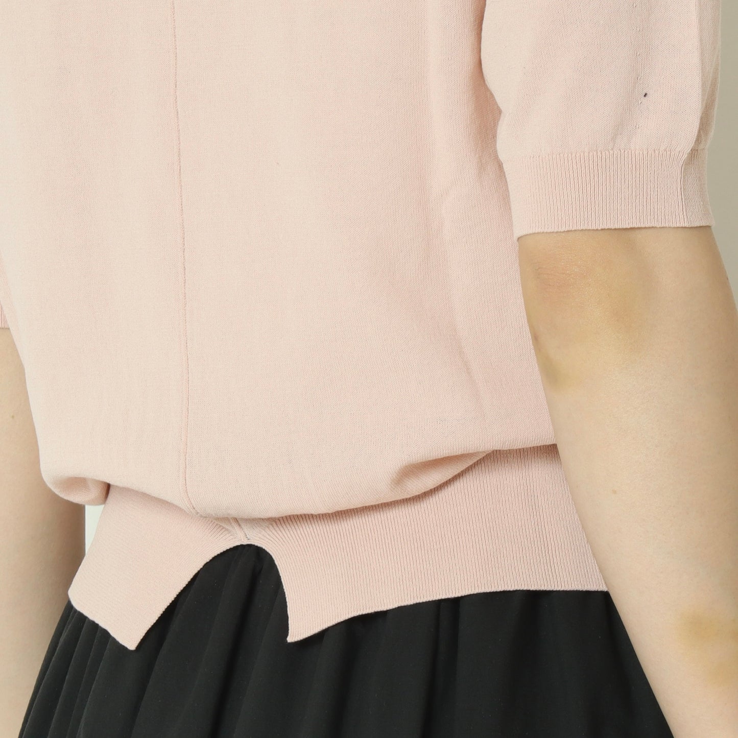 ハイネックリブニットトップス  11267308