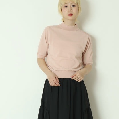 ハイネックリブニットトップス  11267308