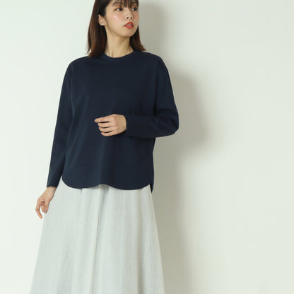 裾切替長袖カットソー  80990210