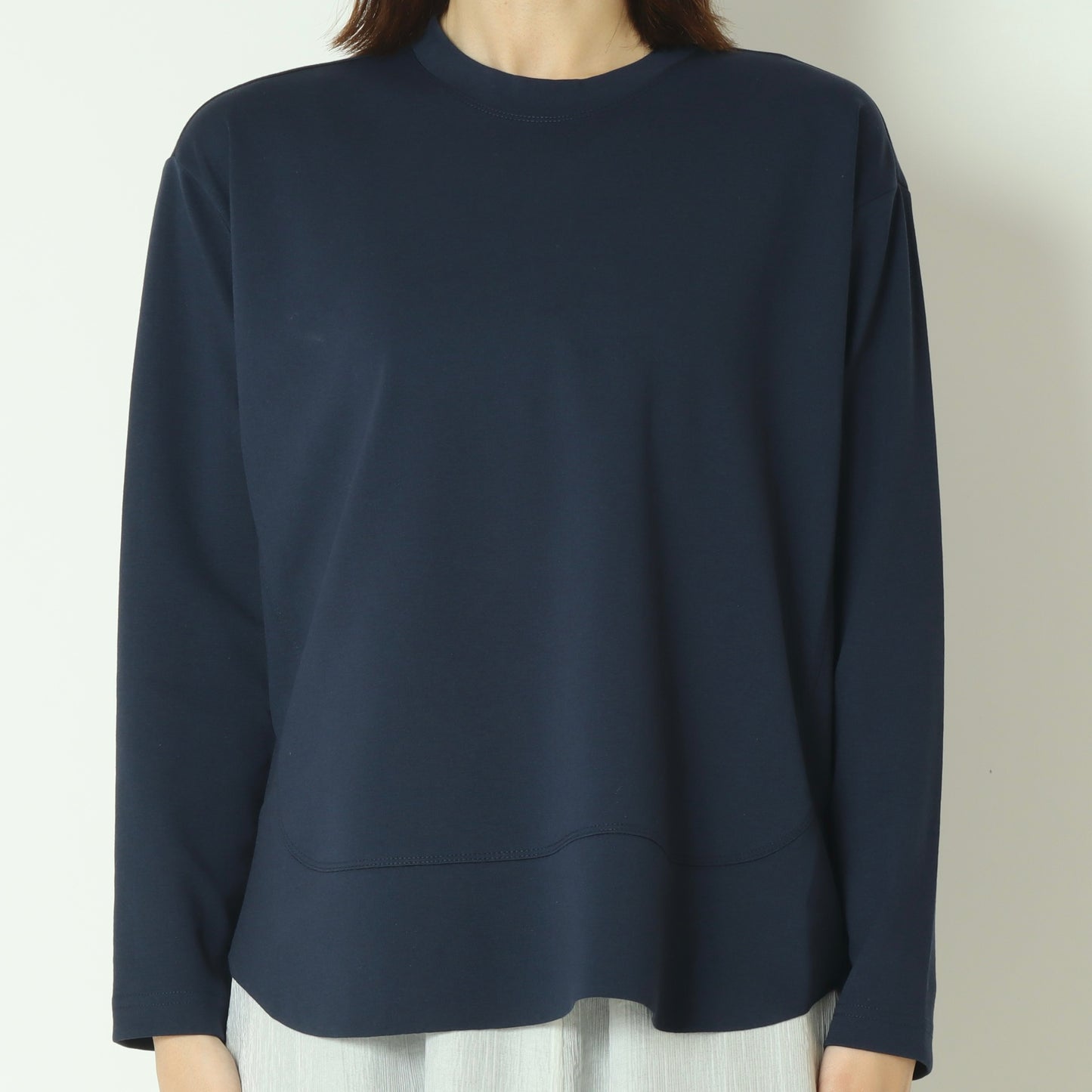 裾切替長袖カットソー  80990210