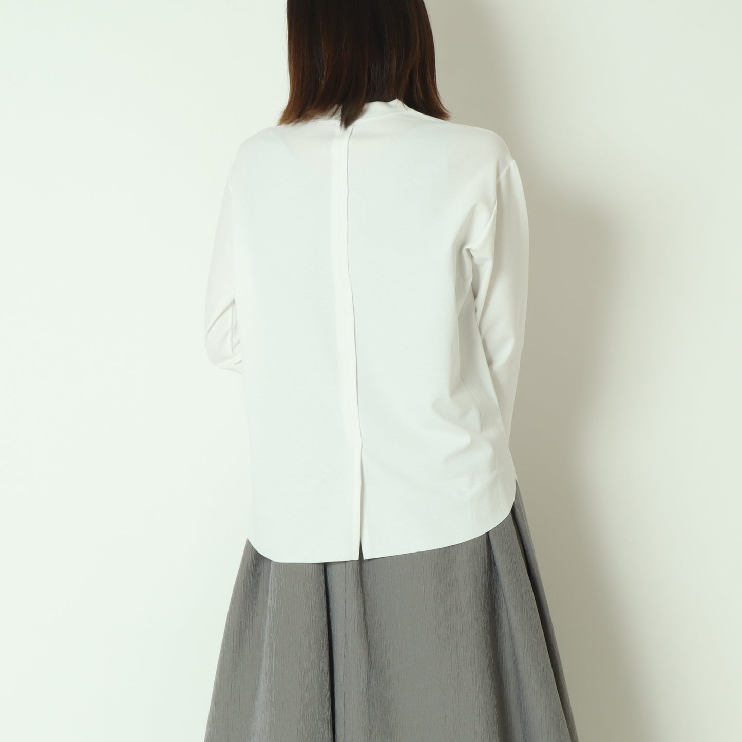 裾切替長袖カットソー  80990210