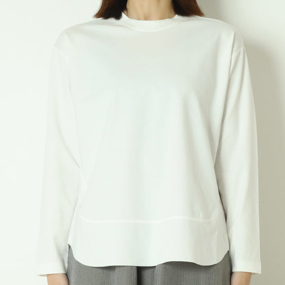 裾切替長袖カットソー  80990210