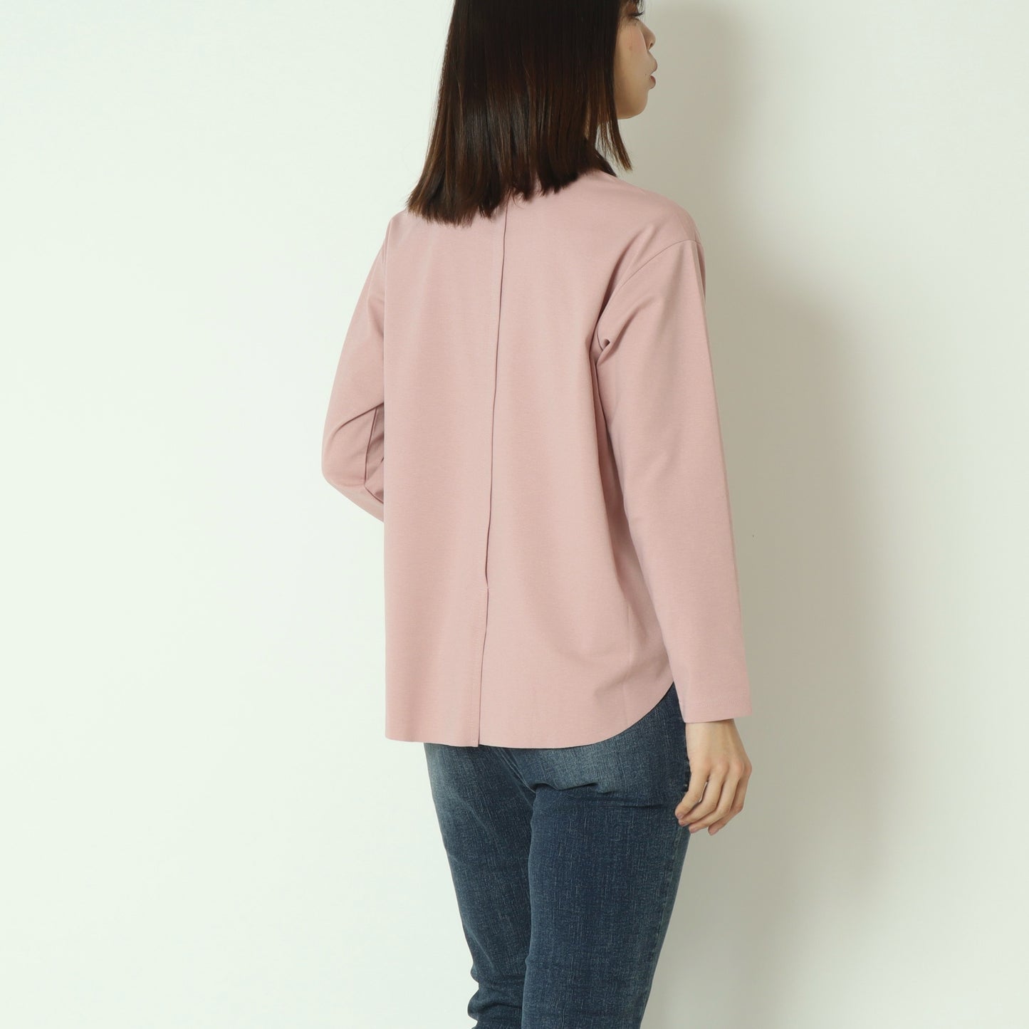 裾切替長袖カットソー  80990210