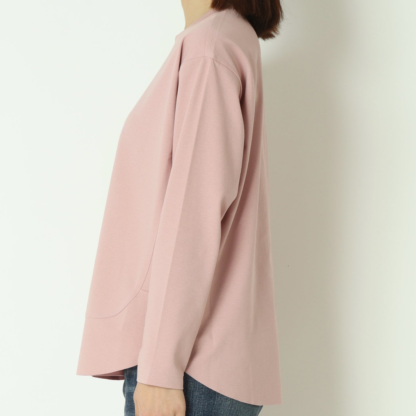 裾切替長袖カットソー  80990210