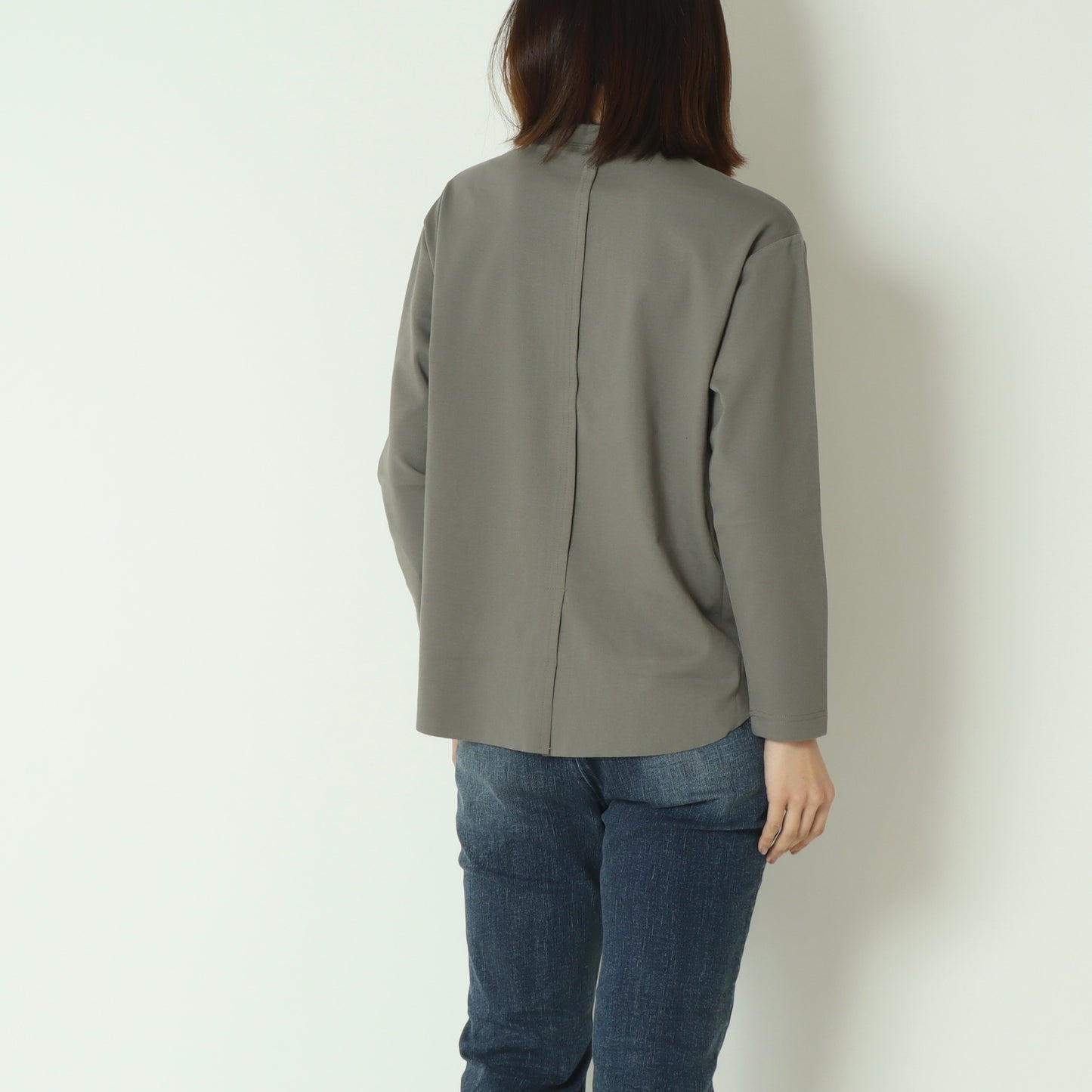 裾切替長袖カットソー  80990210