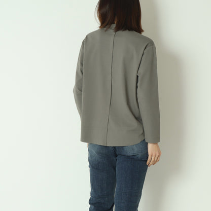 裾切替長袖カットソー  80990210