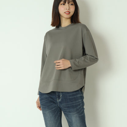 裾切替長袖カットソー  80990210