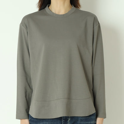 裾切替長袖カットソー  80990210