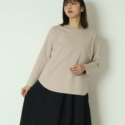 裾切替長袖カットソー  80990210