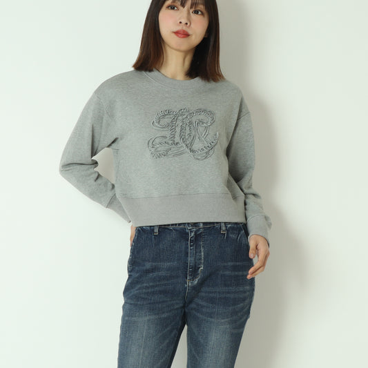 ボイルテープ刺繍スウェットトップス  80267025