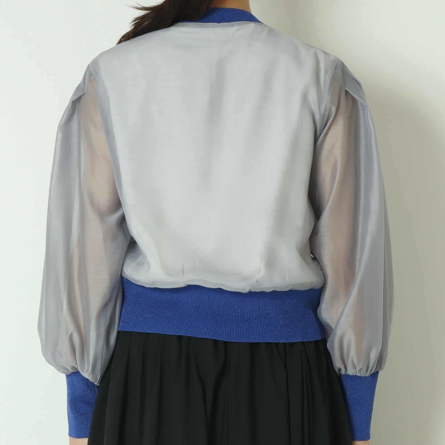 シアー切替配色カーディガン　80267113