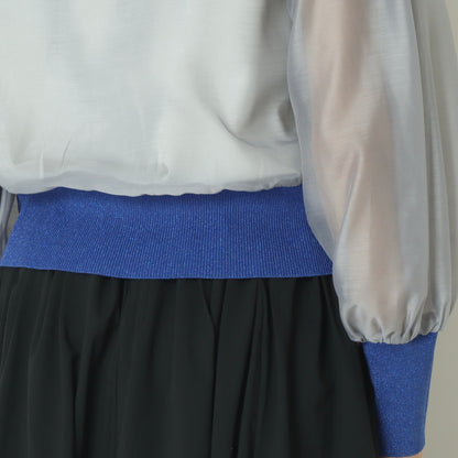 シアー切替配色カーディガン　80267113