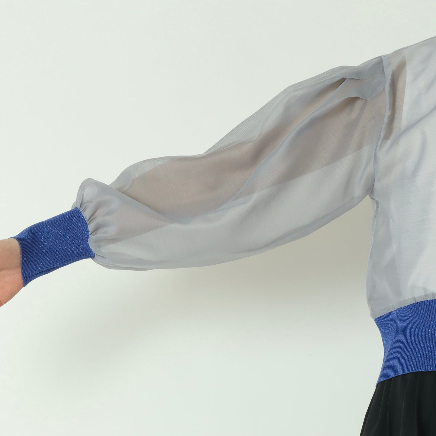 シアー切替配色カーディガン　80267113