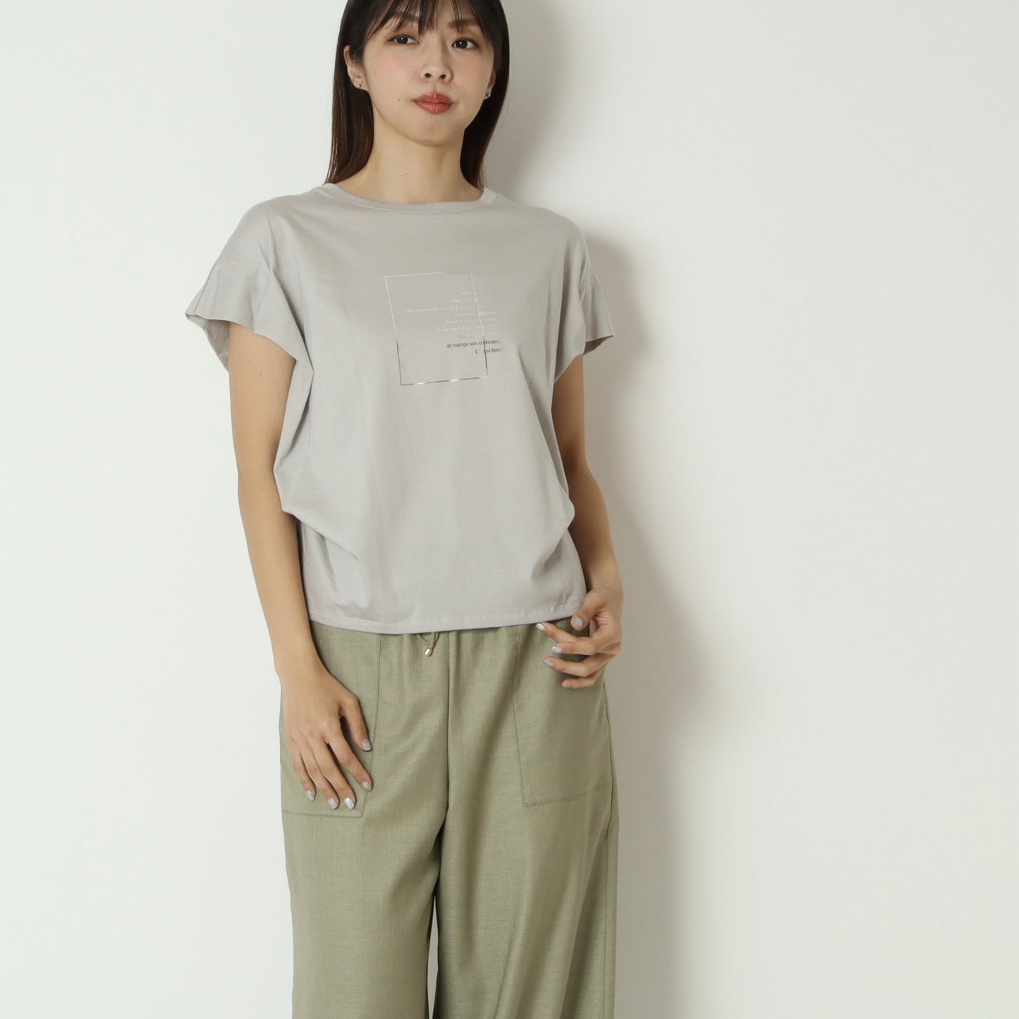 箔プリントTシャツ　20268620