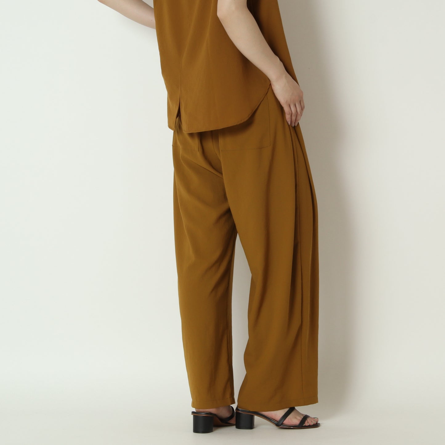 ストレッチシフォンサイドタックパンツ　80268206