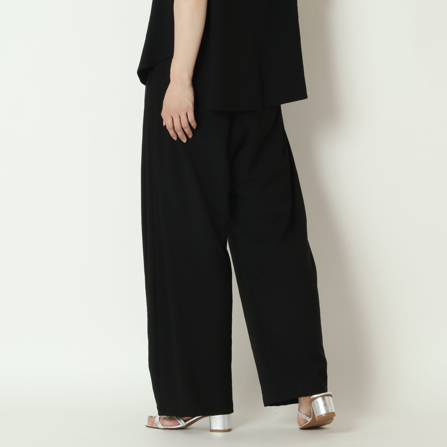 ストレッチシフォンサイドタックパンツ　80268206