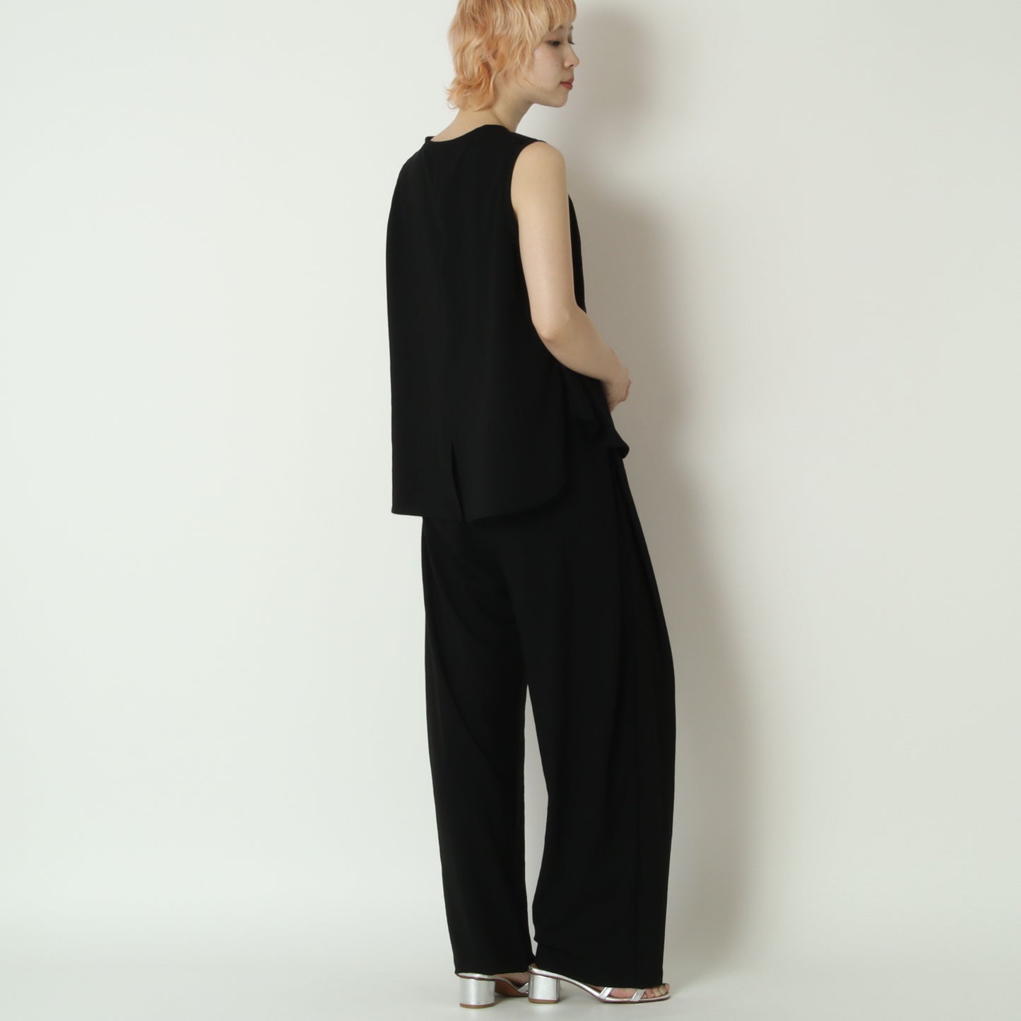 ストレッチシフォンノースリーブブラウス　80268710