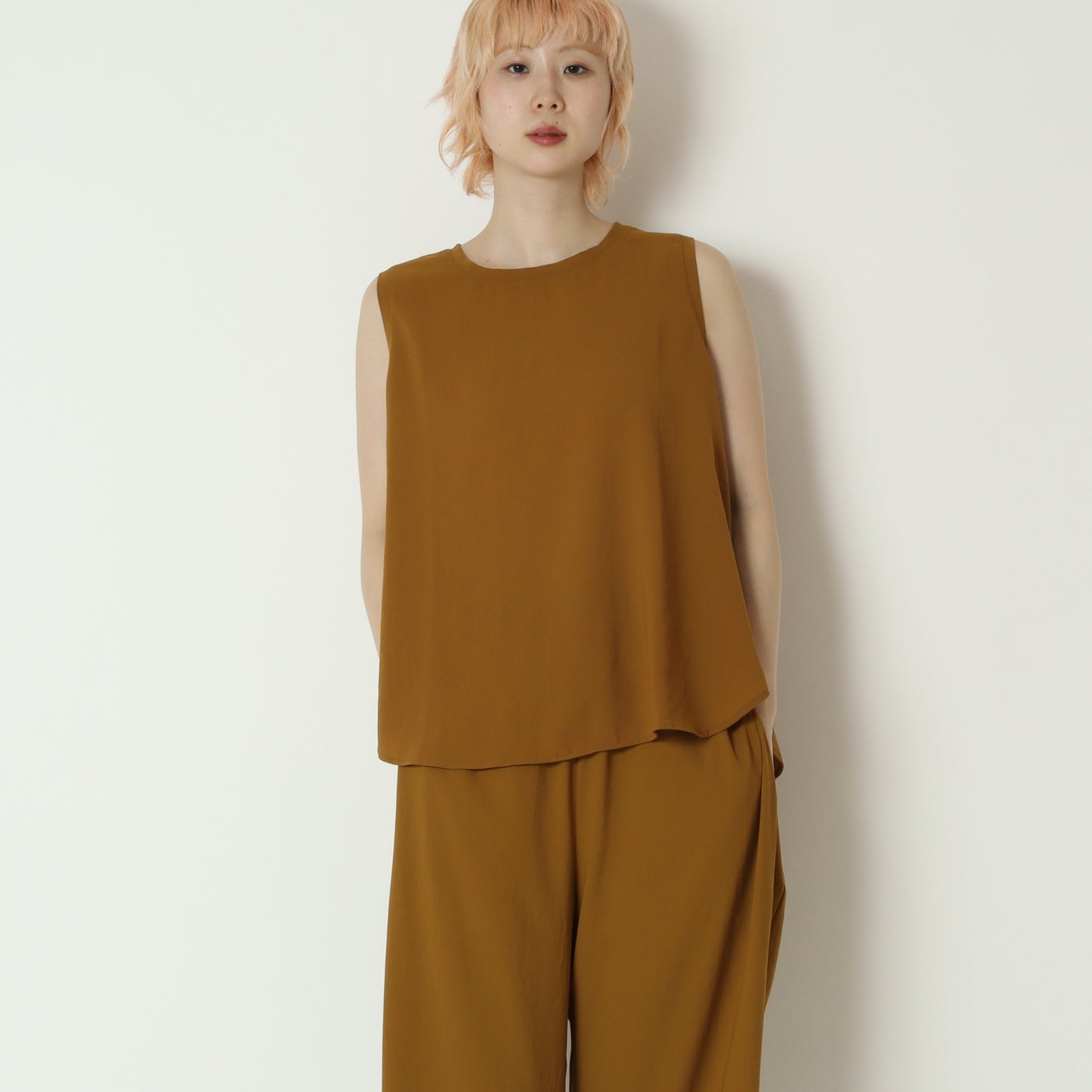ストレッチシフォンノースリーブブラウス　80268710