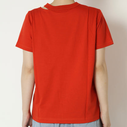 スリットネックデザインTシャツ 21268438