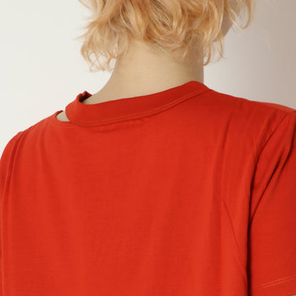 スリットネックデザインTシャツ 21268438