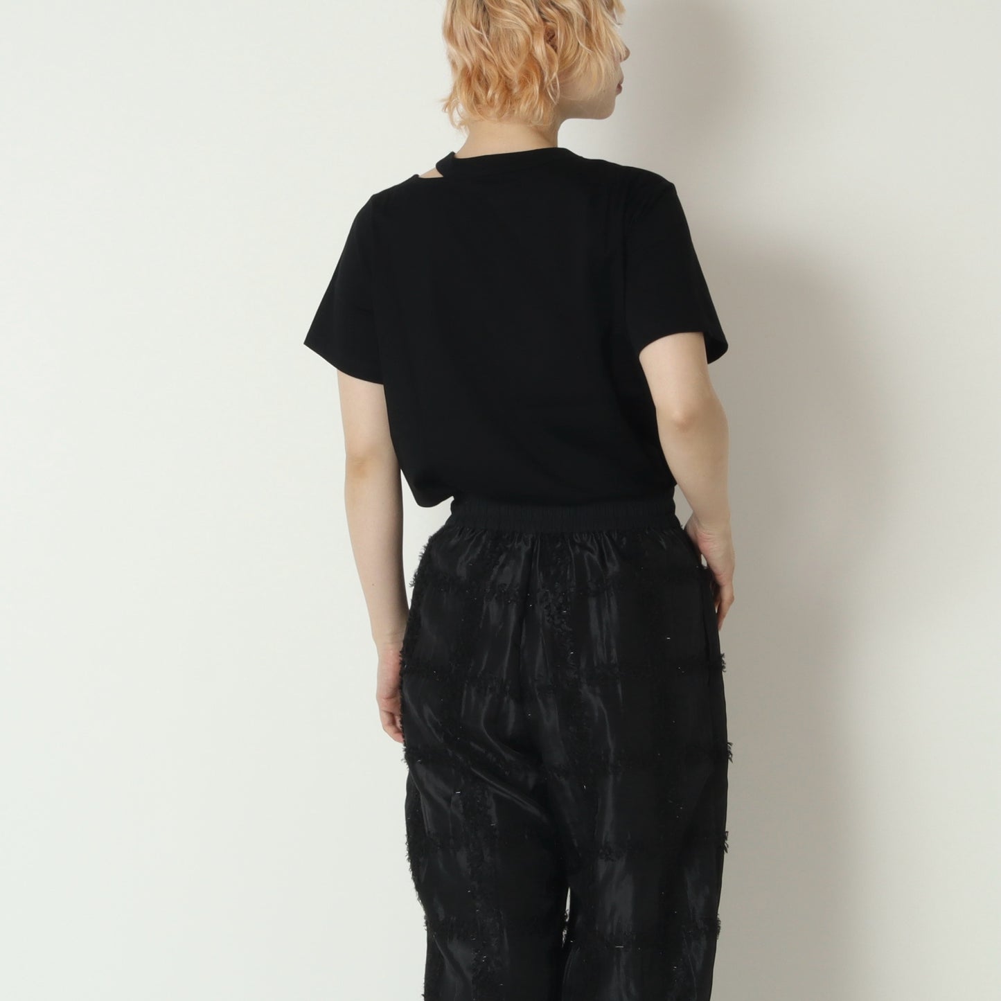 スリットネックデザインTシャツ 21268438