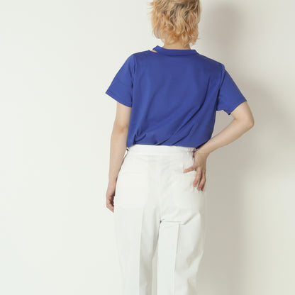 スリットネックデザインTシャツ 21268438