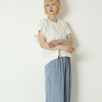 フレアスリーブTシャツ　21268445
