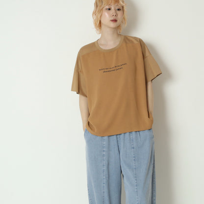 異素材ドッキングロゴカットソー　21268480