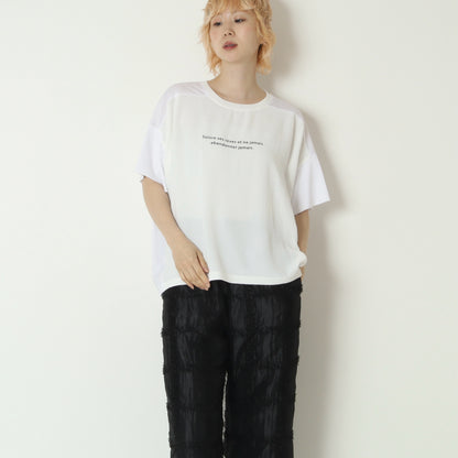 異素材ドッキングロゴカットソー　21268480