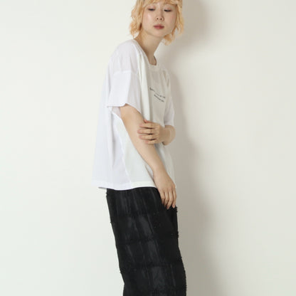 異素材ドッキングロゴカットソー　21268480